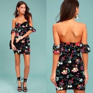 Lulus Embroidered Mini Dress